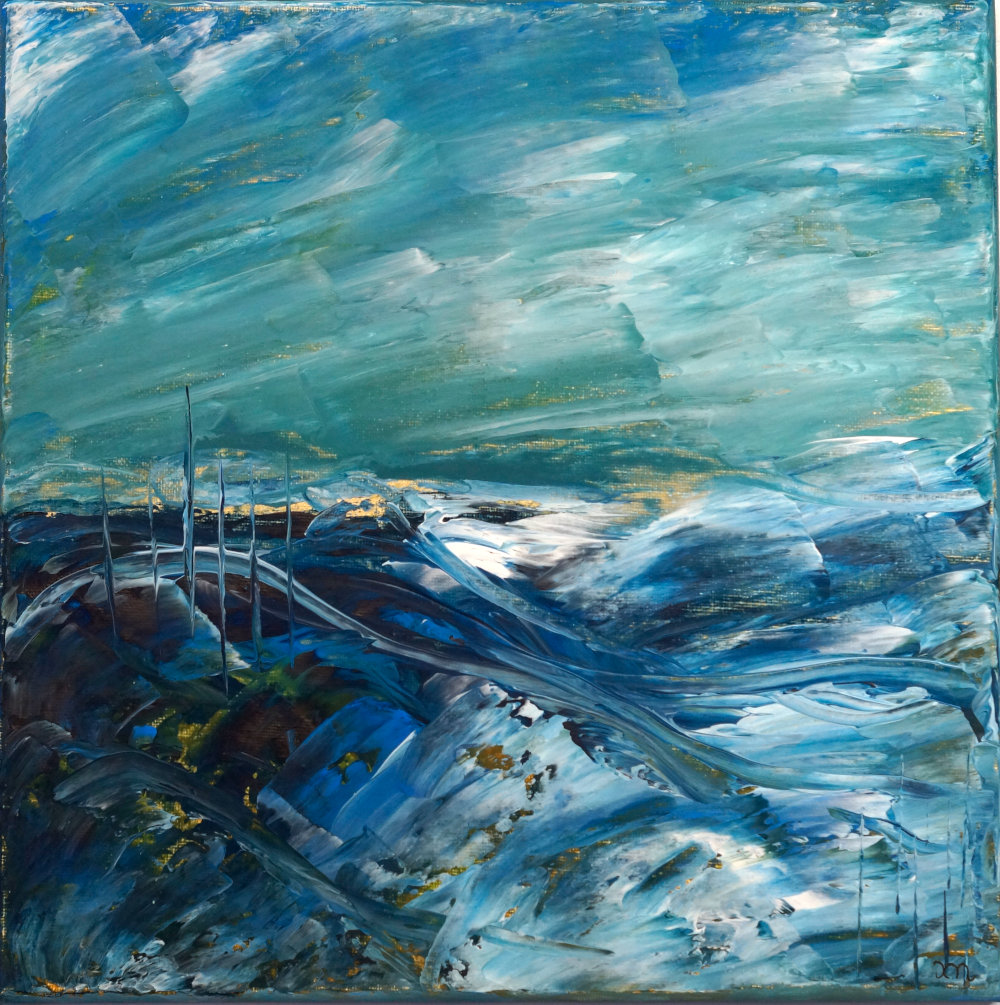 Acrylbild 'Stürmische See'